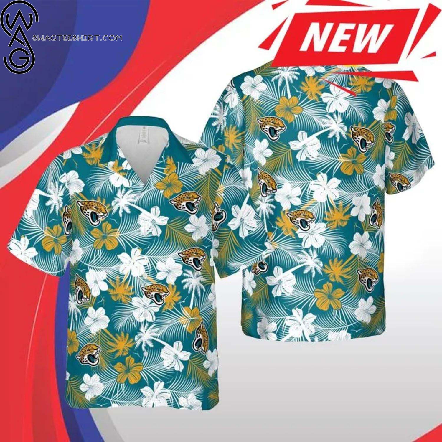 Jacksonville Jaguars Floral Football Summer Aloha Hawaiian Shirt