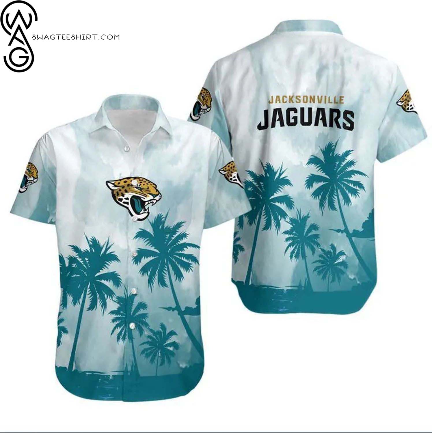 Jacksonville Jaguars Tropical Floral Aloha Hawaiian Shirt