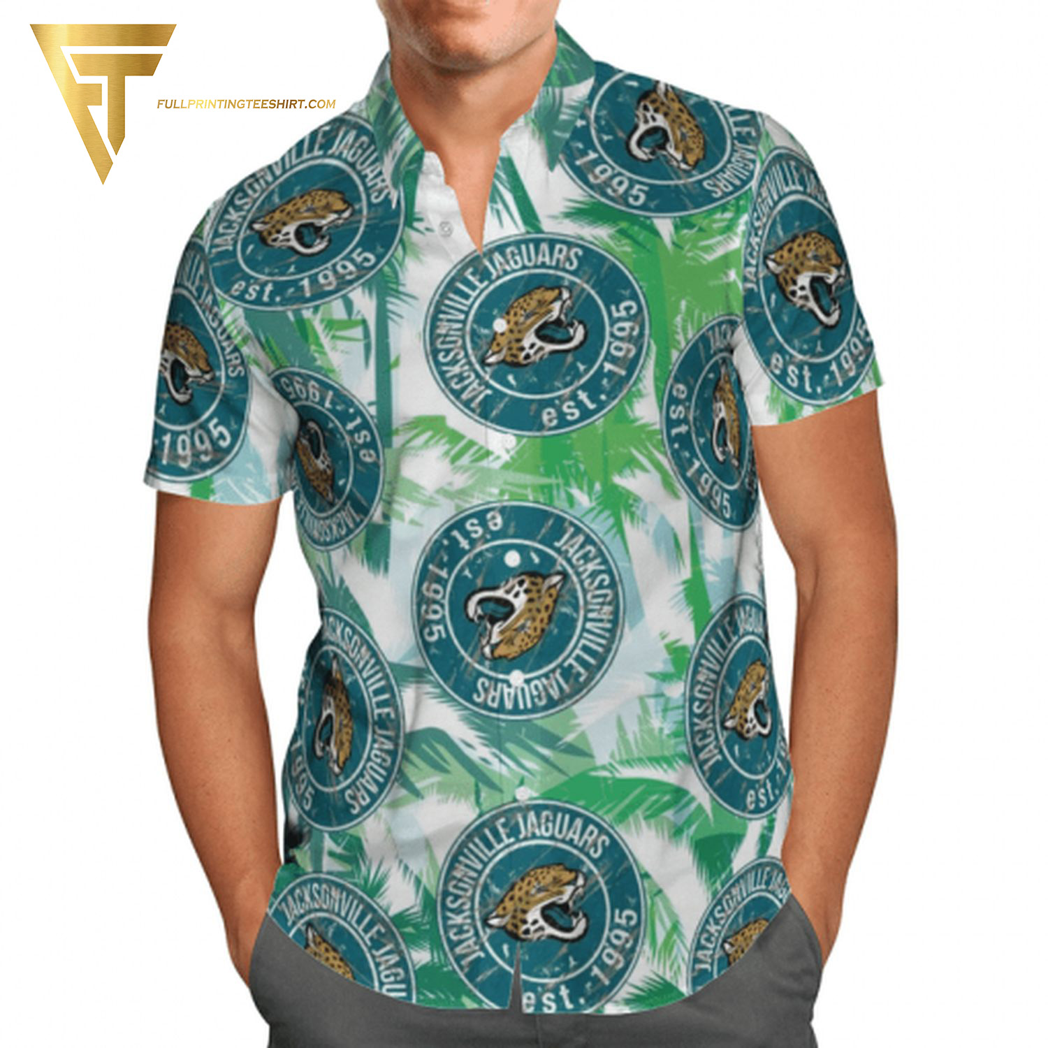 Jagermeister Palm Tree All Over Print Summer Vacation Hawaiian Shirt