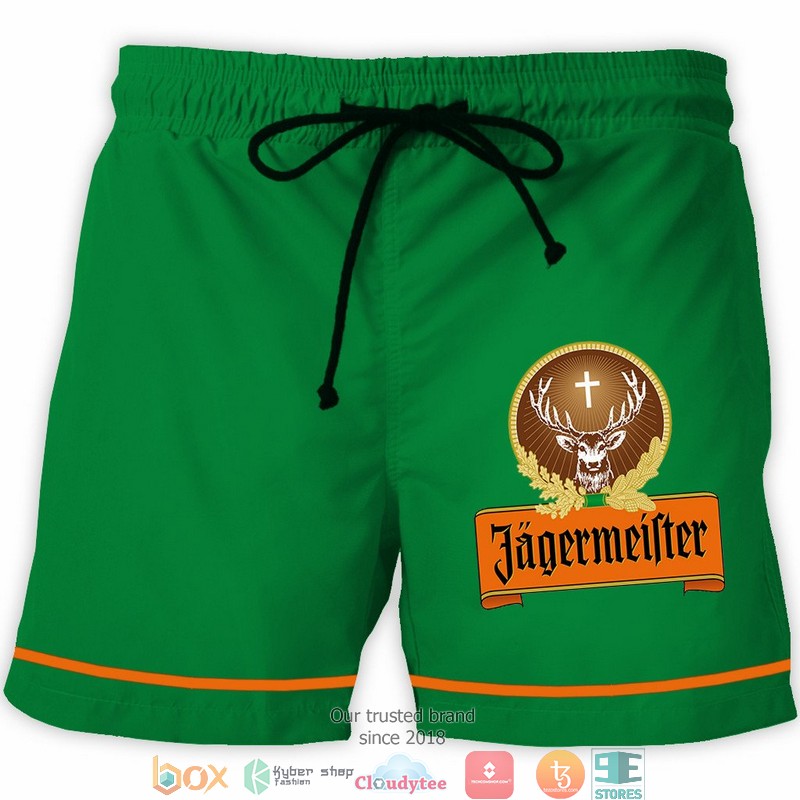 Jagermeister Green Hawaiian Beach Short