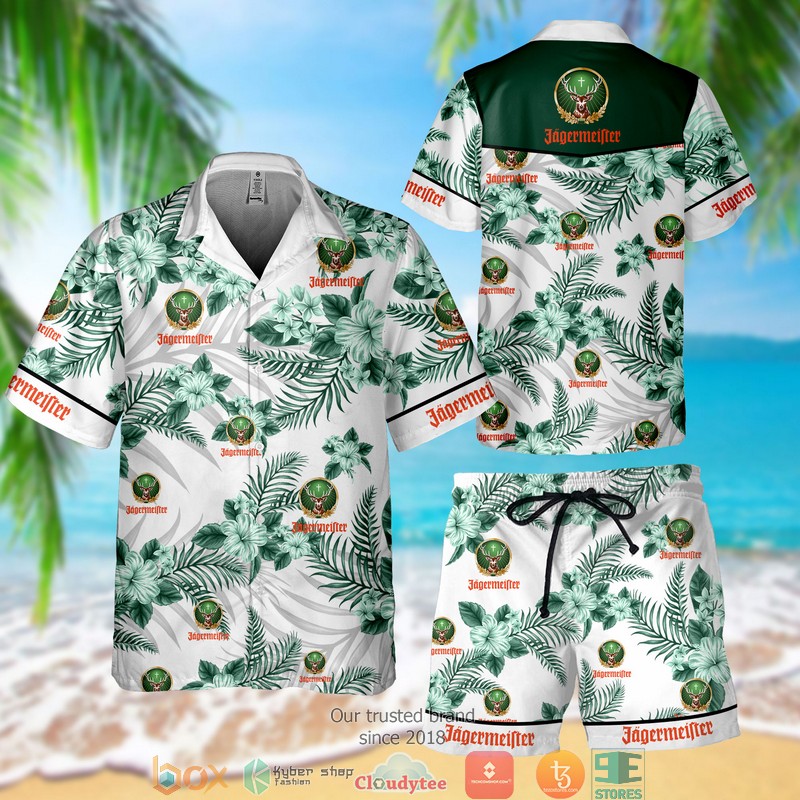 Jagermeister Green Hawaiian Beach Short