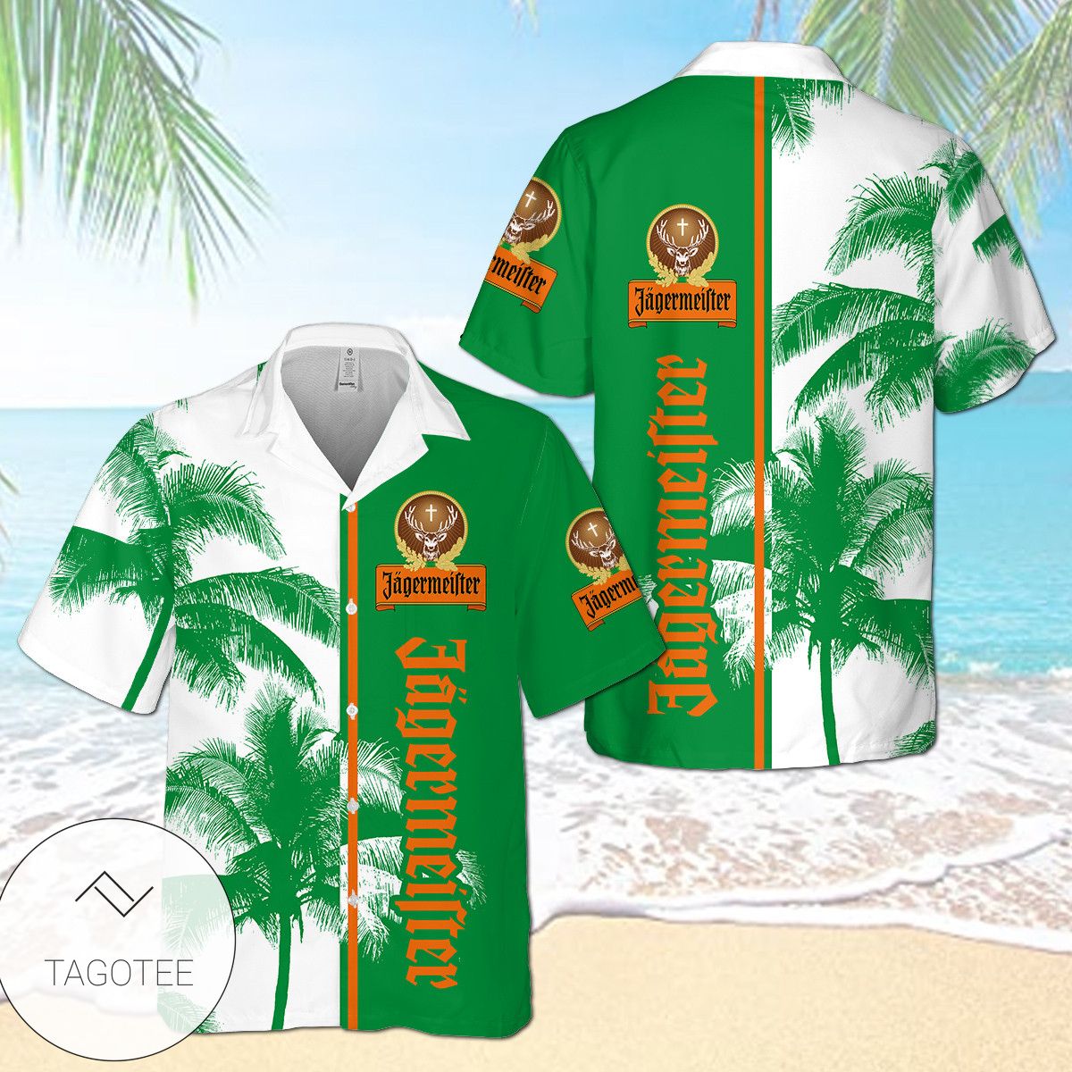 Jagermeister Pineapple All Over Print 3D Hawaiian Shirt – Black