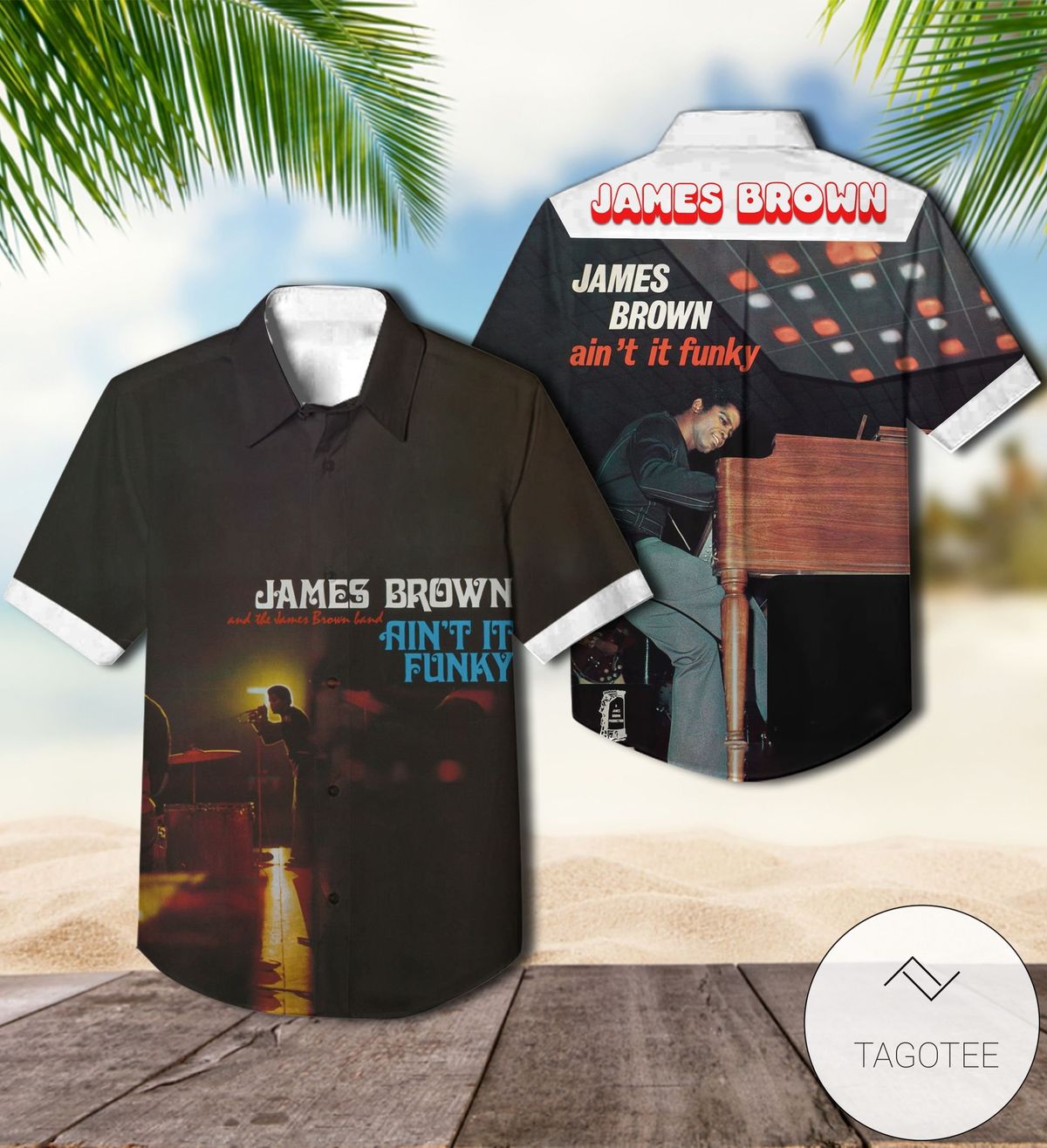 James Brown Get Up Offa That Thing Album Cover Hawaiian Shirt