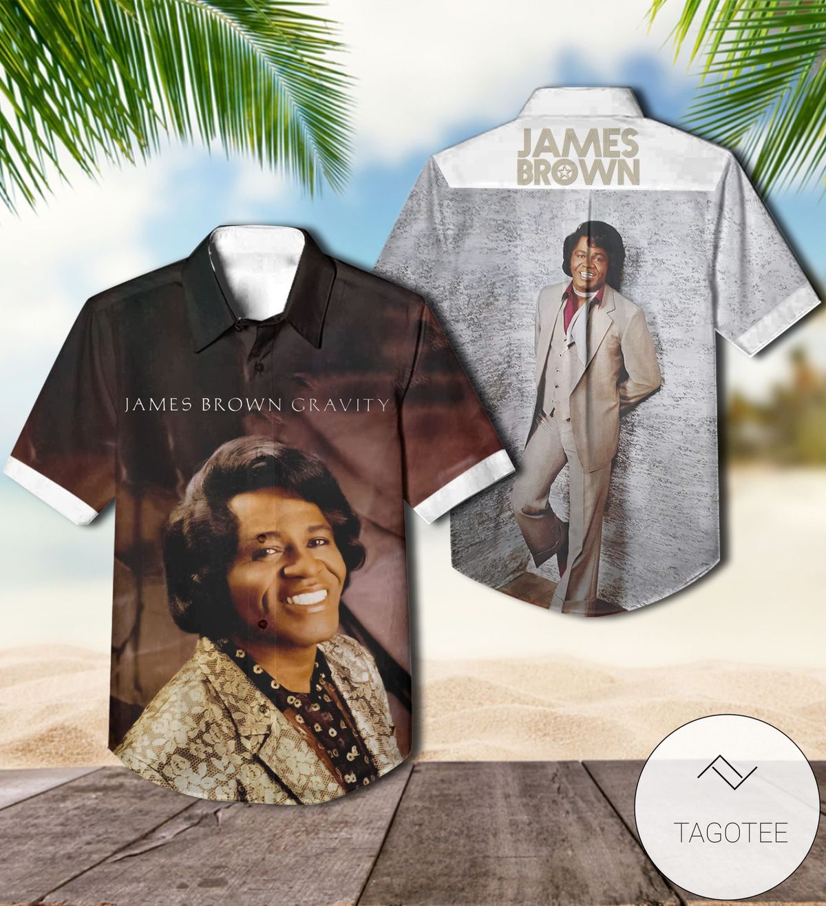 James Brown Hell Album Cover Hawaiian Shirt