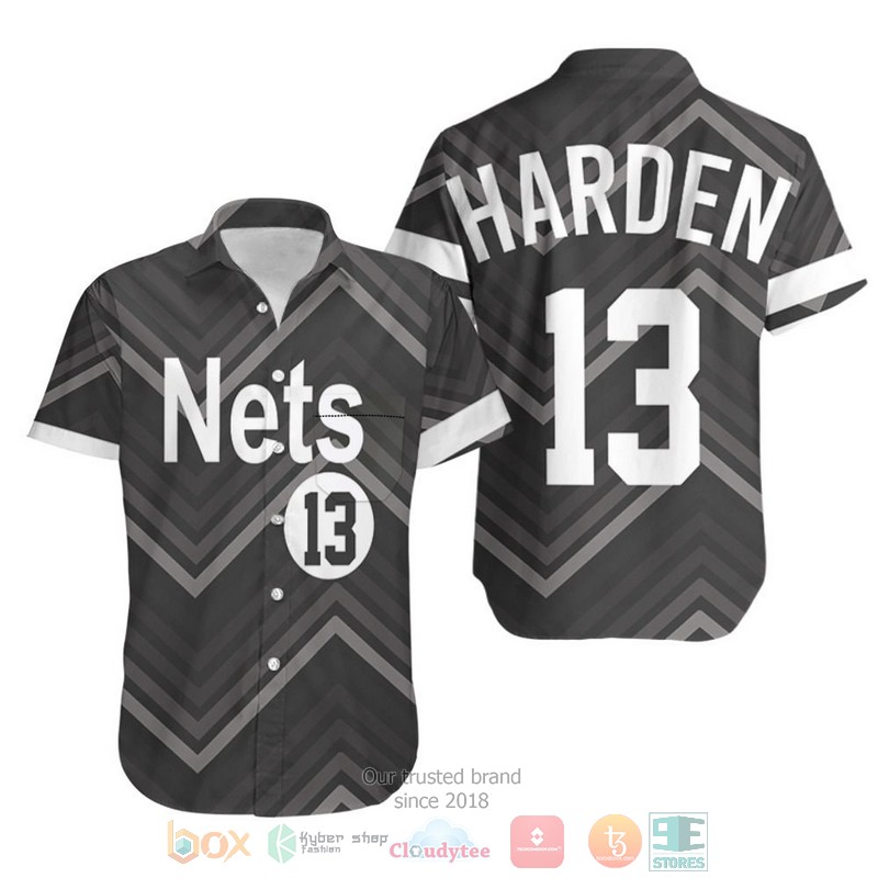 James Harden Nets 2020- 21 Hawaiian Shirt