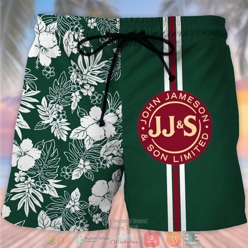 Jameson Irish Whiskey American flag Hawaiian shirt