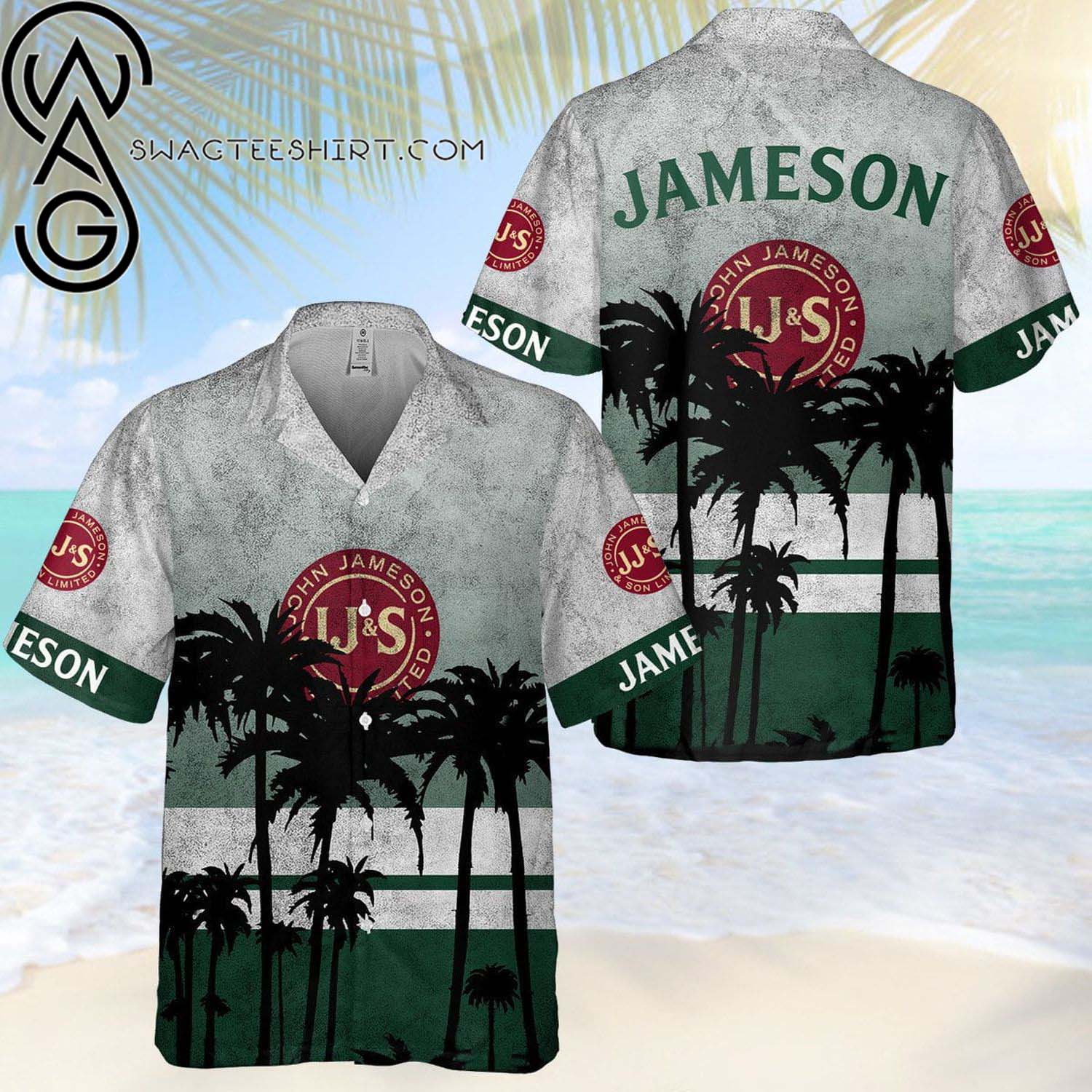 Jameson Irish Whiskey Mickey Mouse All Over Print Summer Vacation Hawaiian Shirt And Beach Shorts