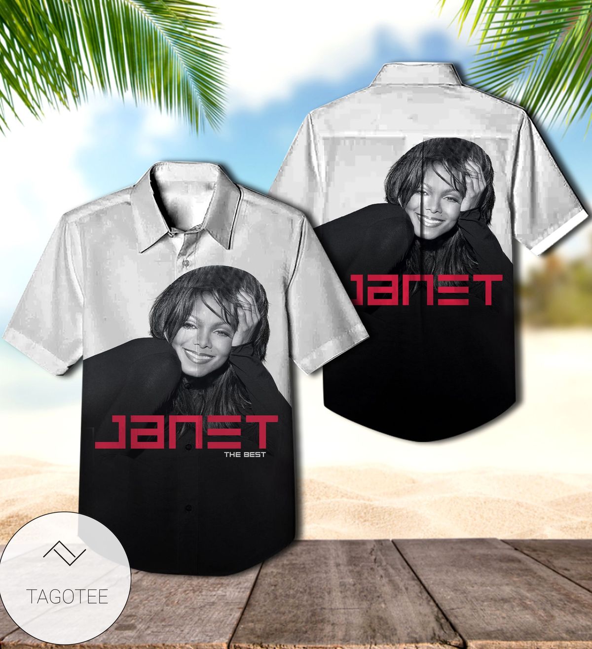 Janet Jackson Damita Jo Album Cover Hawaiian Shirt