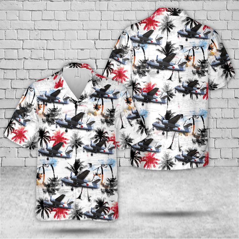 Japan Air Self-Defense Force Kawasaki XC-2 Hawaiian Shirt