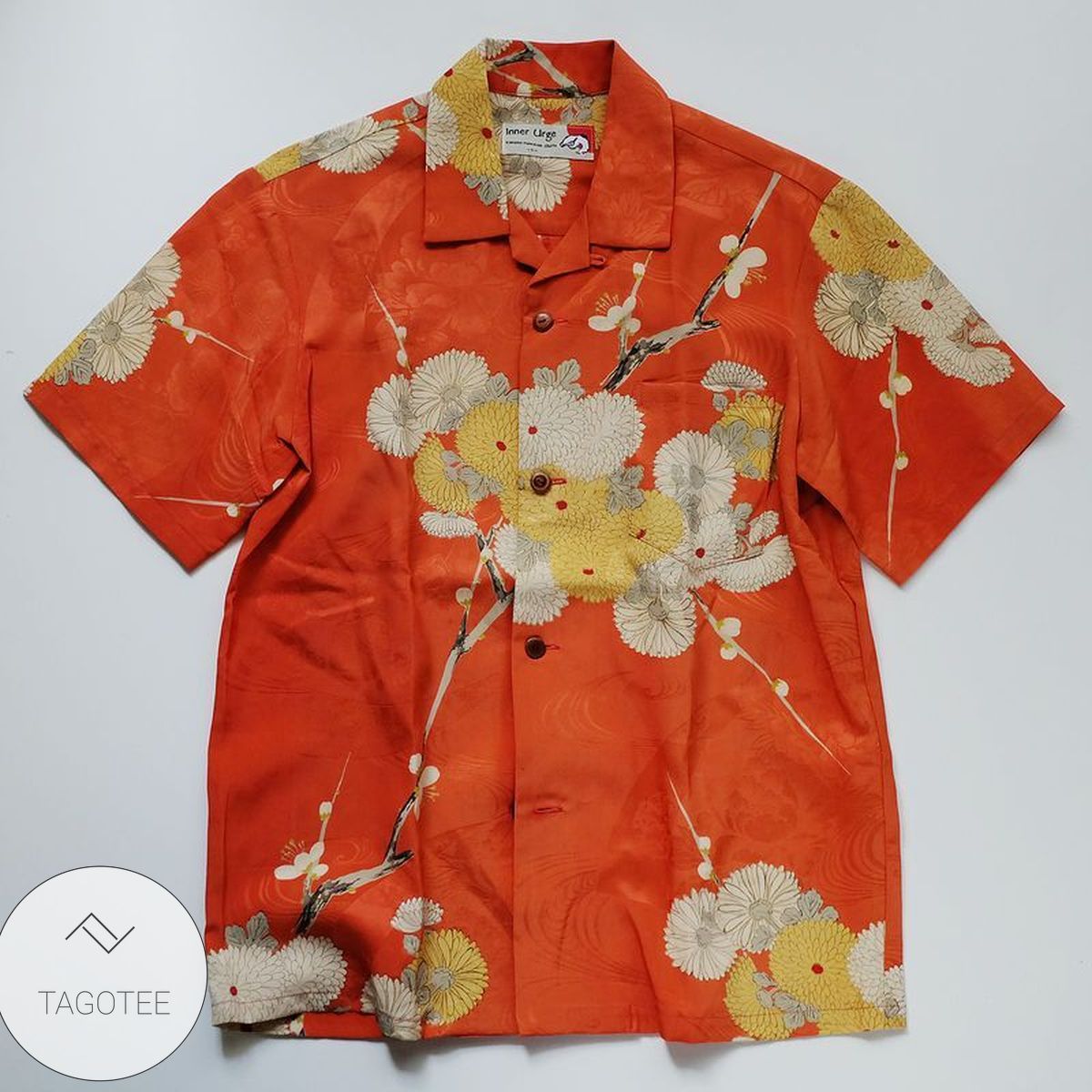 Japanese Wagara Skulls Sakura Hawaiian Shirt