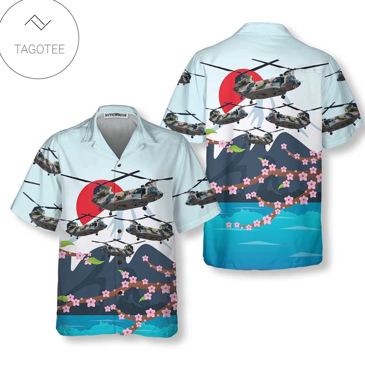 Japanese Cranes Hawaiian Shirt