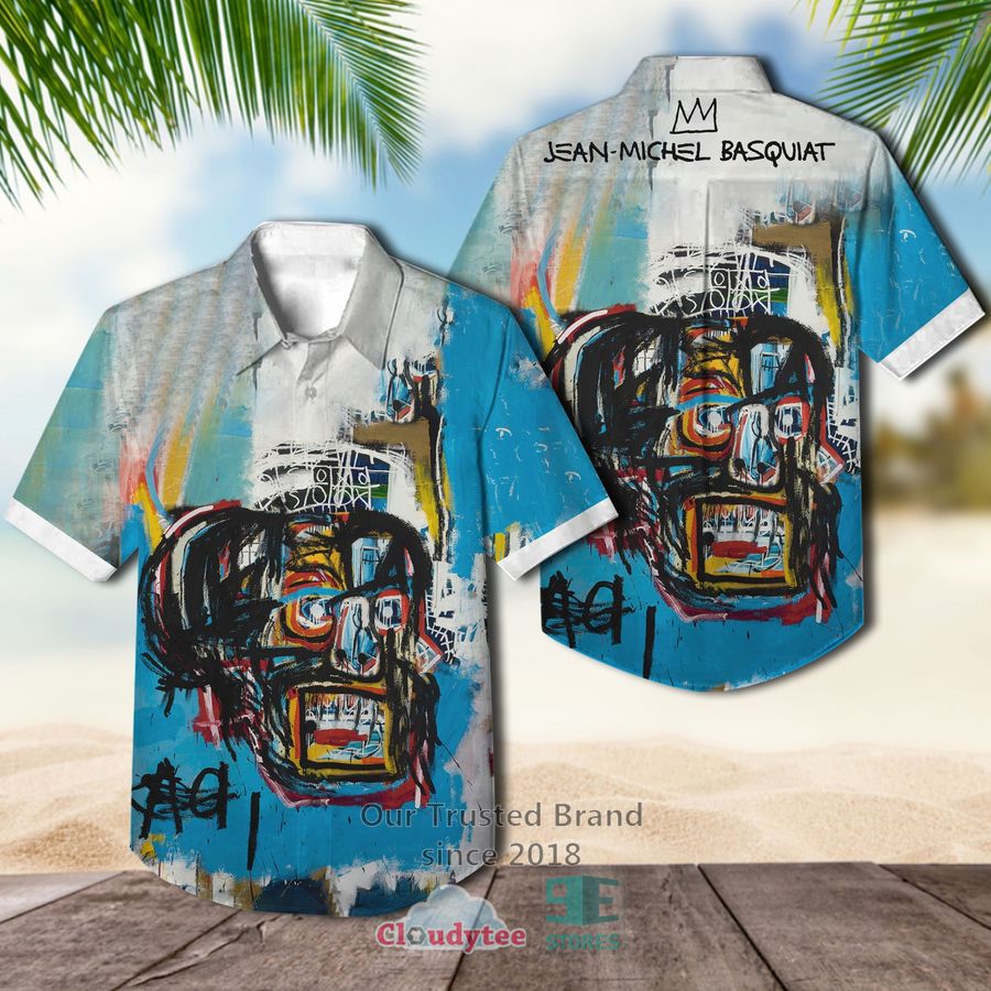 Jean-Michel Basquiat Scull Hawaiian Shirt