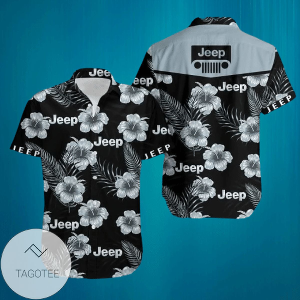 Jeep All Over Print 3D Unisex Hawaiian Shirt And Beach Short – White