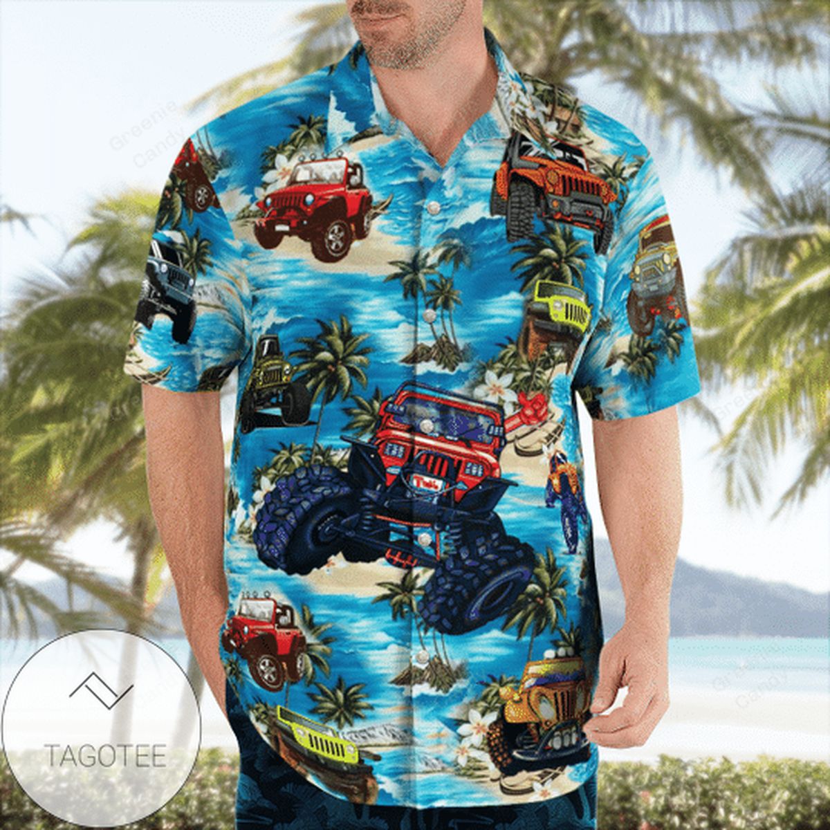 Jeep Beach Colorful Unisex Hawaiian Shirts #kv