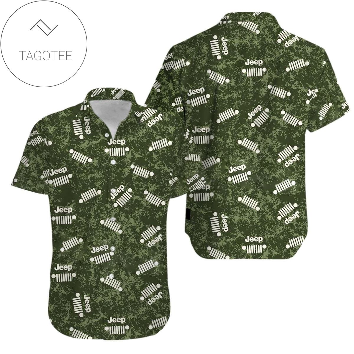 Jeep Car All Over Print 3D Hawaiian Shirt And Beach Short