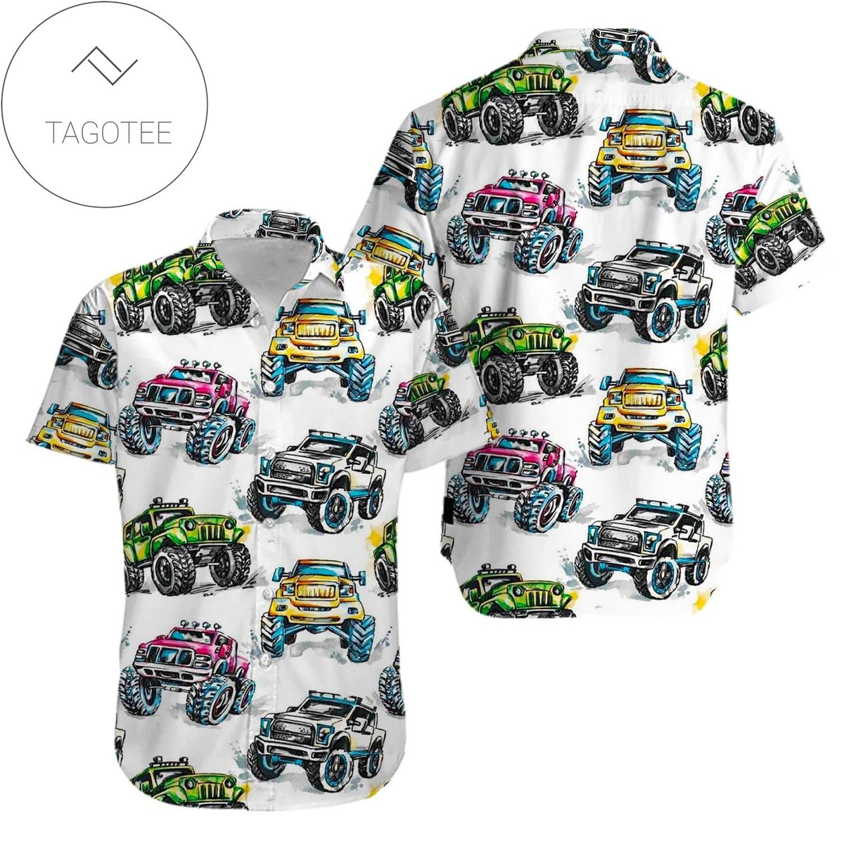 Jeep Car Retro Summer Hawaiian Shirt