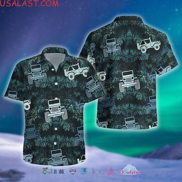 Jeep Green Unisex Tropical Hawaiian Shirts