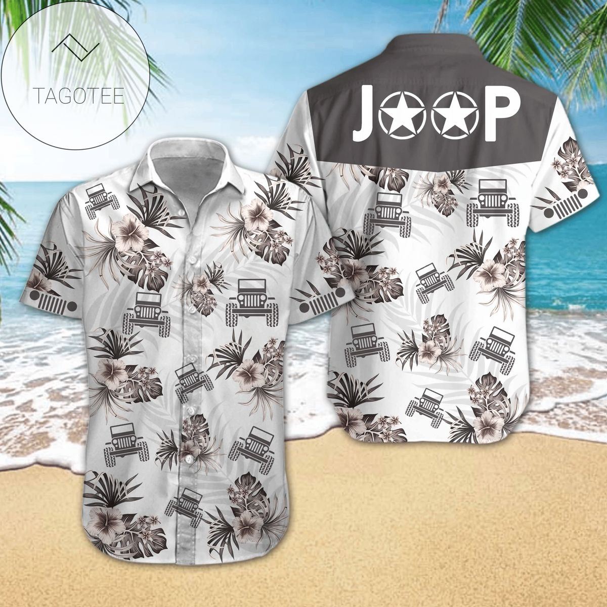 Jeep Hawaiian Shirt 3d