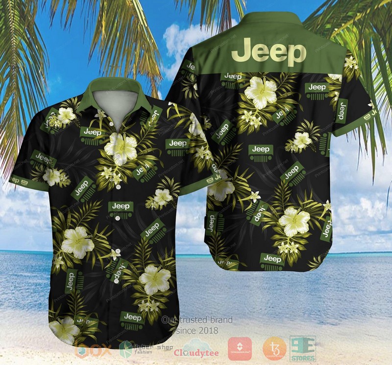 Jeep hibiscus Hawaiian Shirt