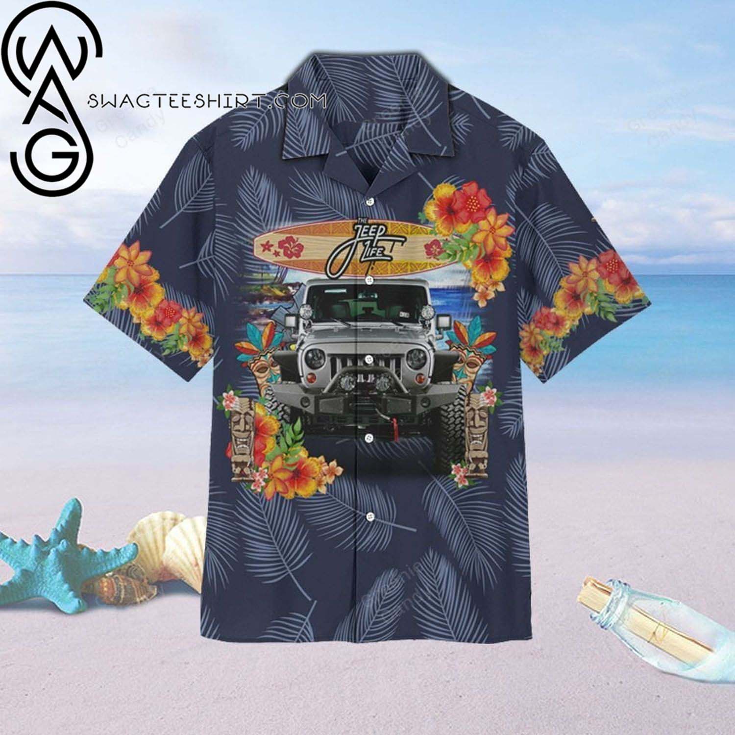 Jeep Life All Over Print Aloha Hawaiian Shirt And Beach Short