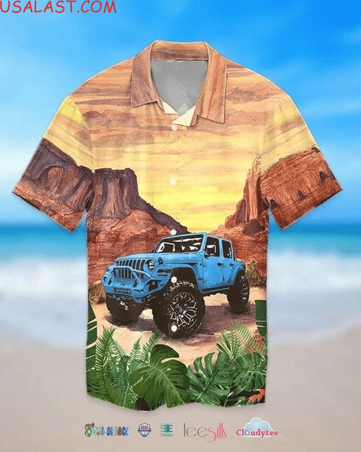 Jeep On Mountain Hawaiian Shirt For Men Women