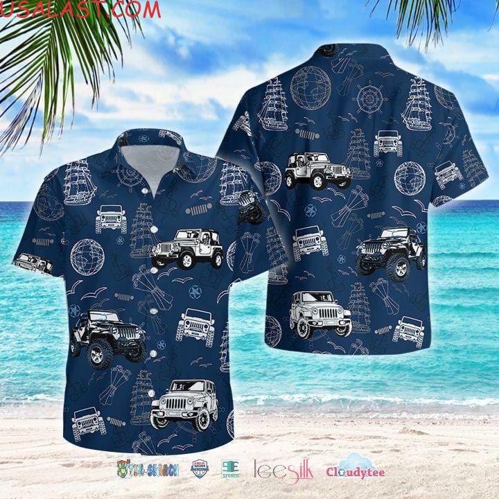 Jeep On Mountain Unisex Hawaiian Shirts