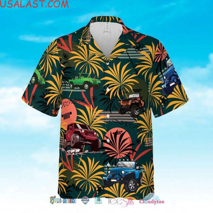 Jeep Us Army Unisex Hawaiian Aloha Shirts