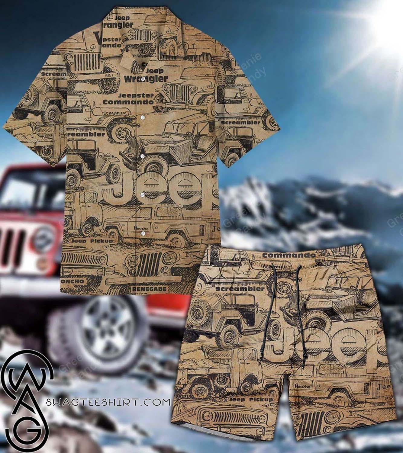 Jeep Symbol Car Summer Outfits Hawaiian Shirt