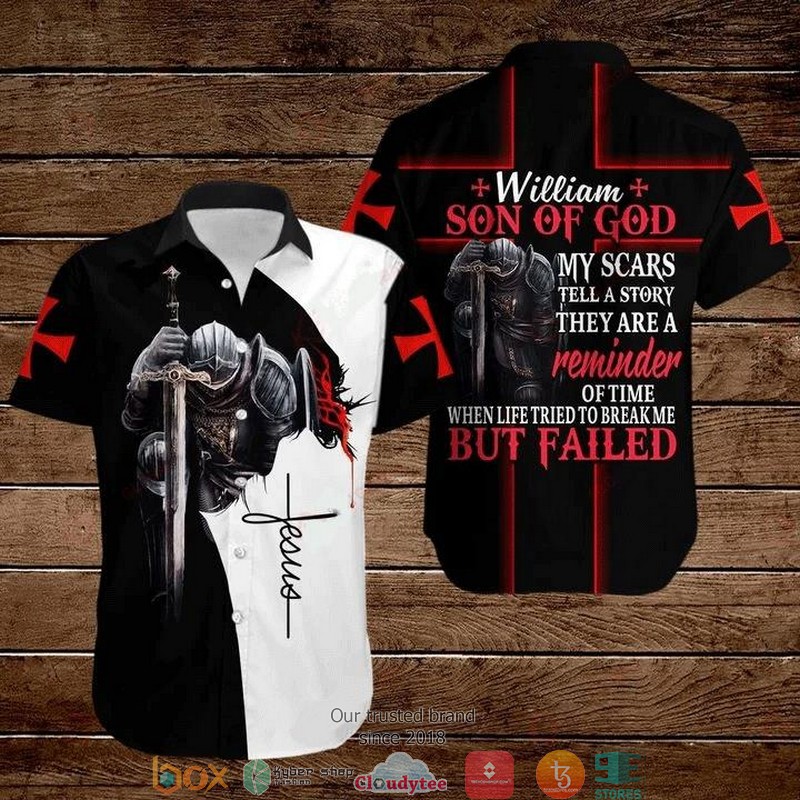 Jesus Bible William Son Of God My Scars Tell A story They Are A Reminder Of Time Short Sleeve Hawaiian shirt