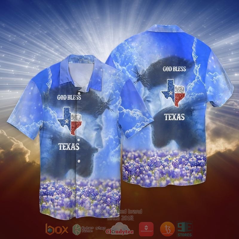 Jesus God bless Texas Hawaiian Shirt