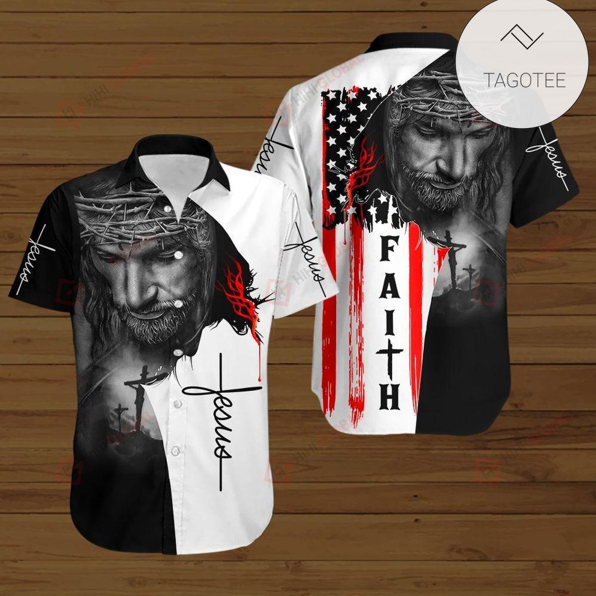 Jesus God Way Maker Miracle Worker Promise Keeper Light In The Darkness My God  Graphic Print Short Sleeve Hawaiian Casual Shirt