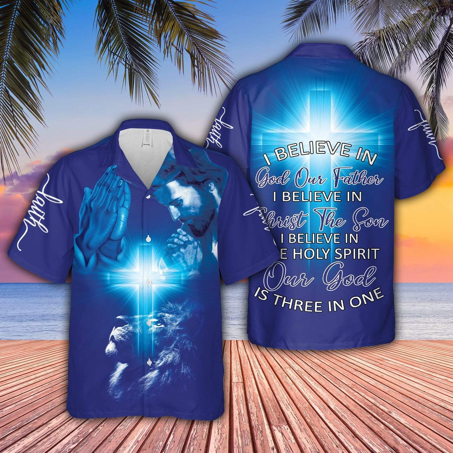 Jesus He Is Risen Eagle & Dove Hawaiian Shirt