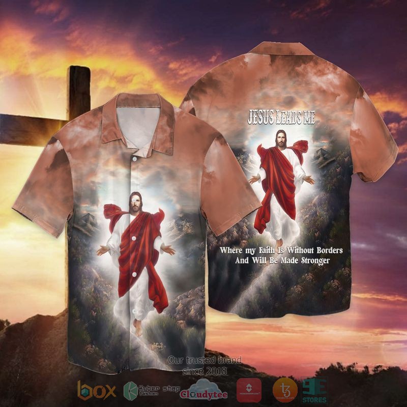 Jesus One Nation Under God Short Sleeve Hawaiian Shirt