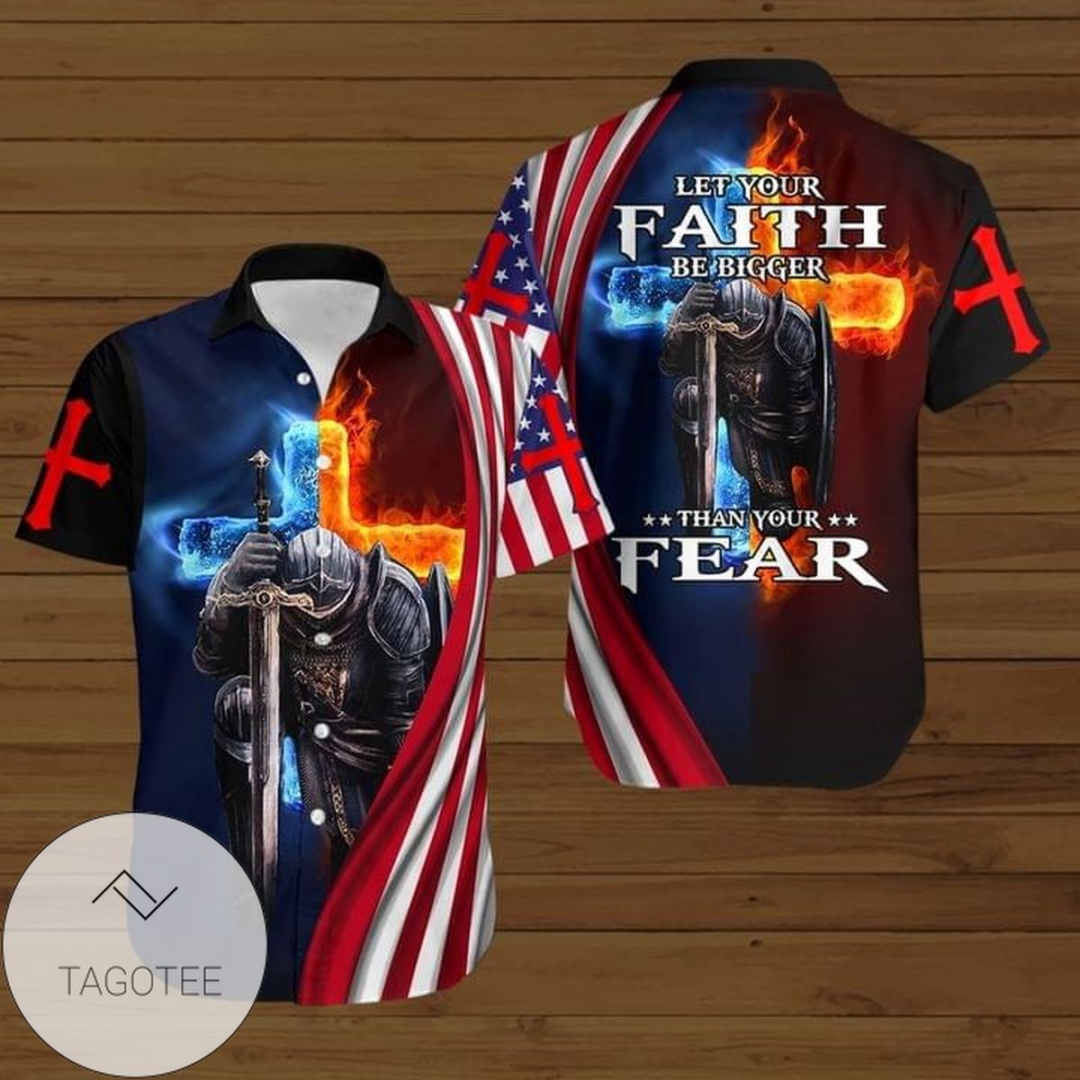 Jesus Leads Me Where My faith is Without Borders And Will Be Made Stronger For Men And Women Graphic Print Short Sleeve Hawaiian Casual Shirt