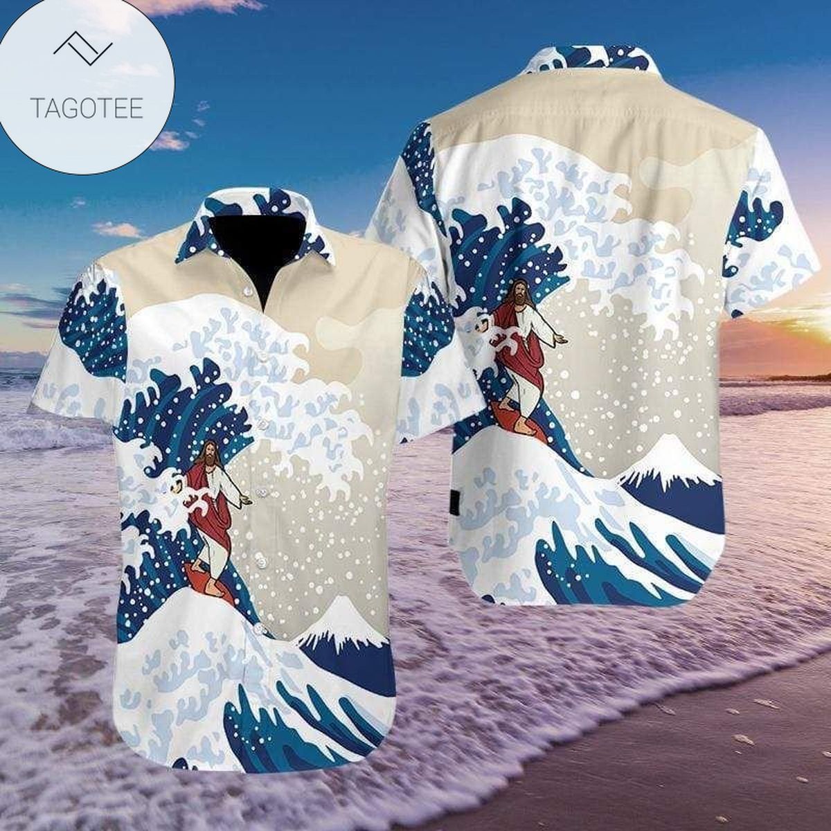 Jesus Silhouette Hawaiian Shirt