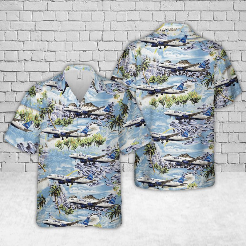 JetBlue Airway Airbus A220-300 N3008J Hawaiian Shirt