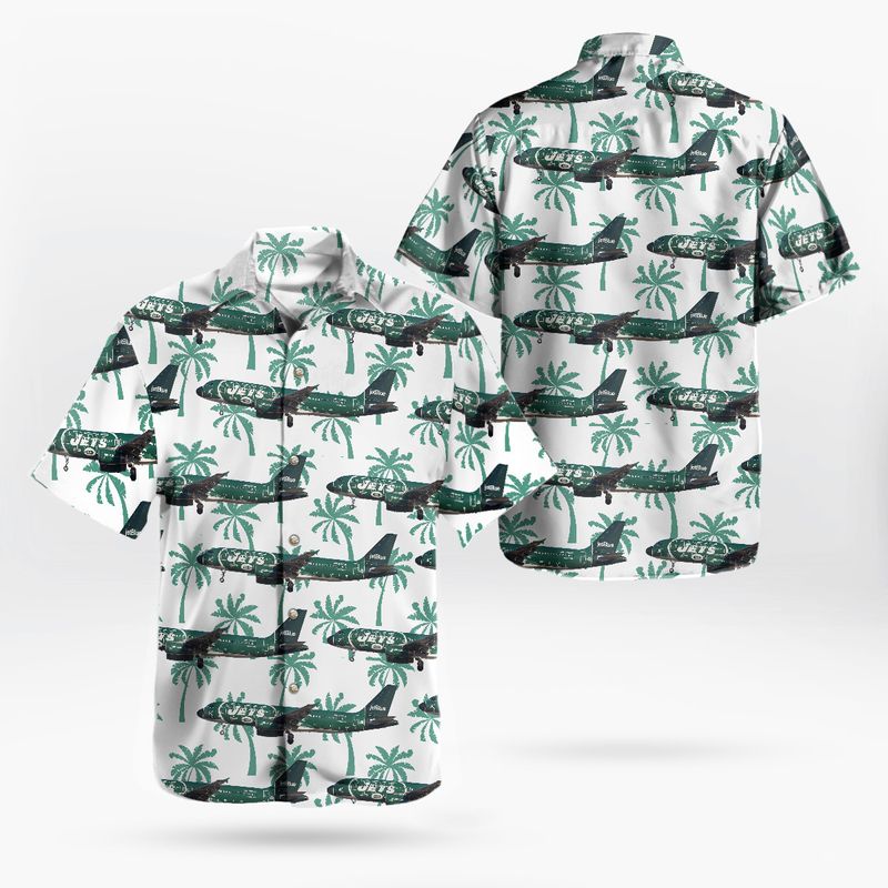 JetBlue Airways Airbus A320-232 New York Jets Livery Hawaiian Shirt