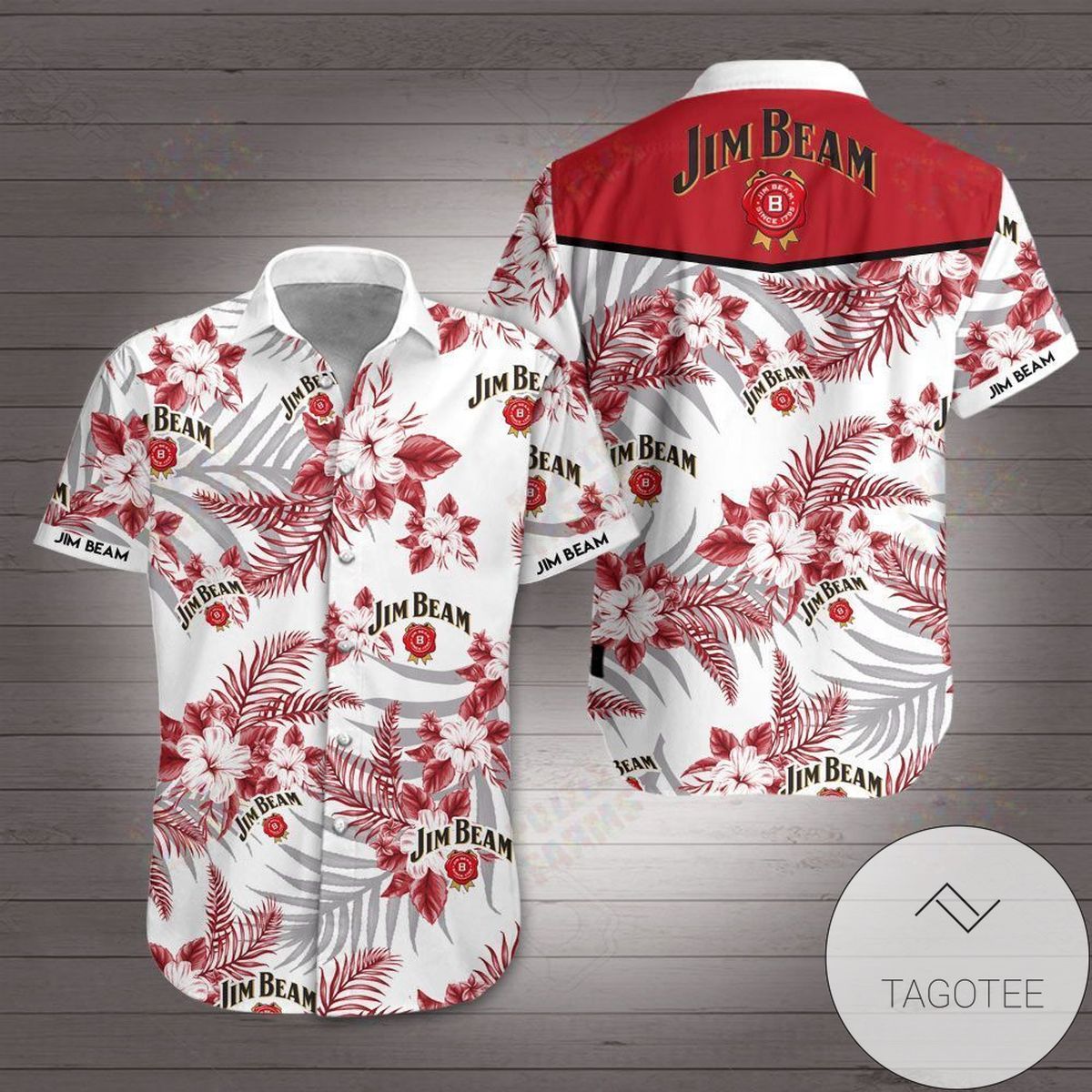 Jim Beam Palm Hawaiian Shirt