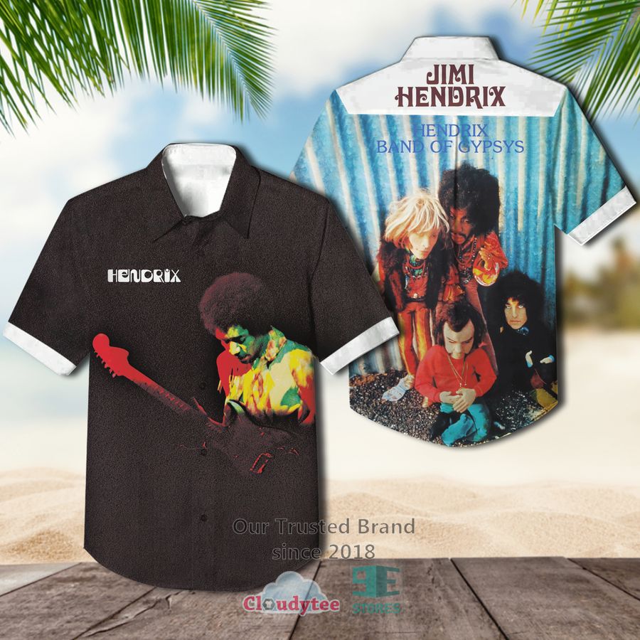 Jimi Hendrix Axis Bold as Love Hawaiian Casual Shirt