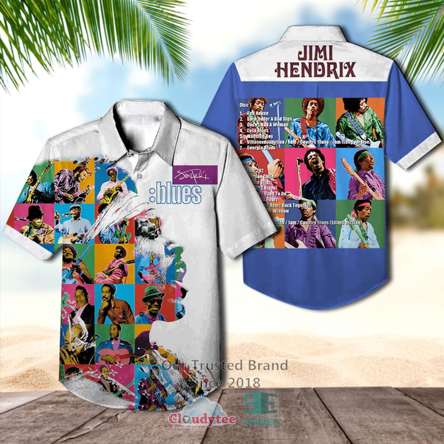 Jimi Hendrix Blues Hawaiian Casual Shirt