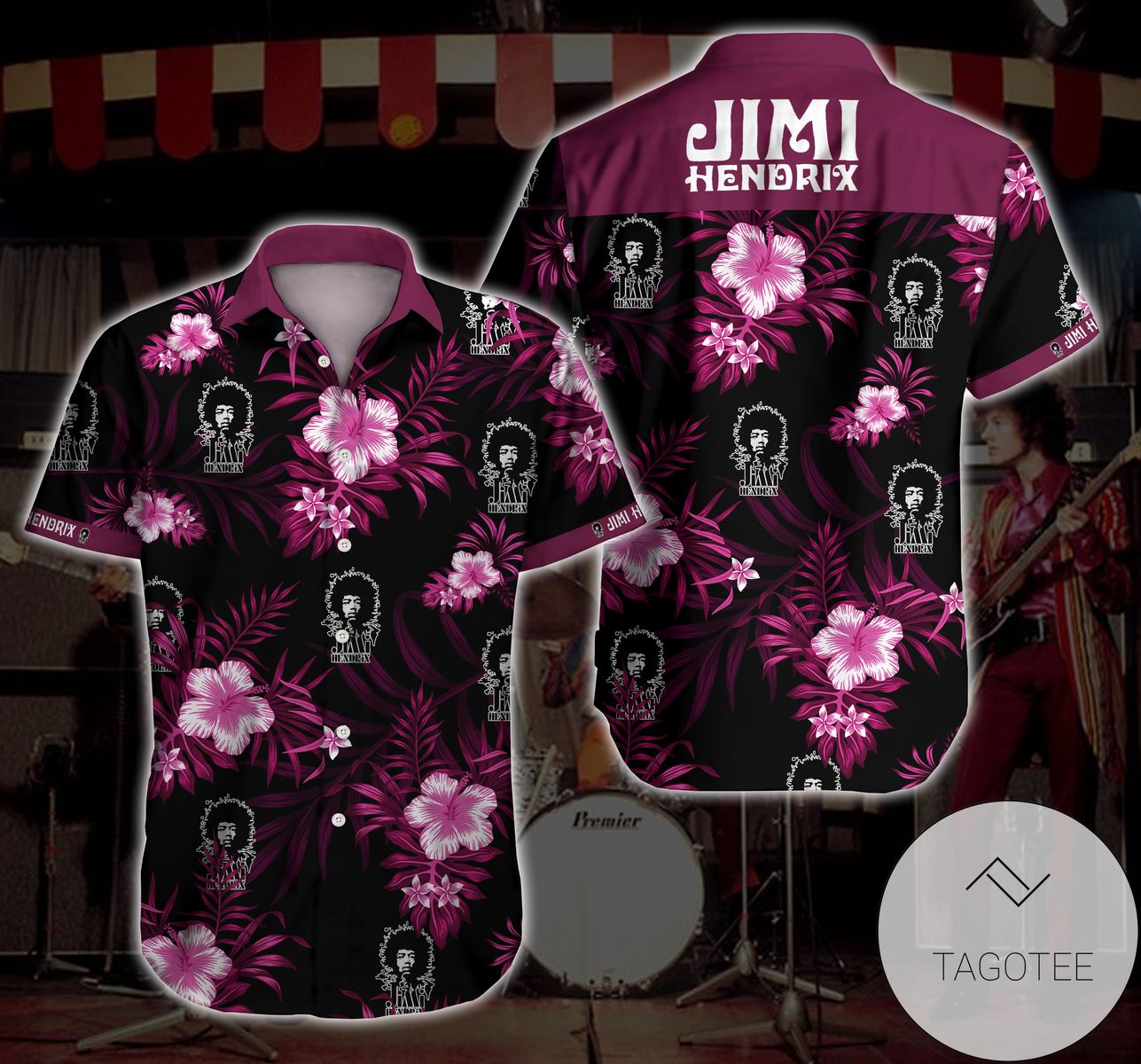 Jimi Hendrix Authentic Hawaiian Shirt 2022