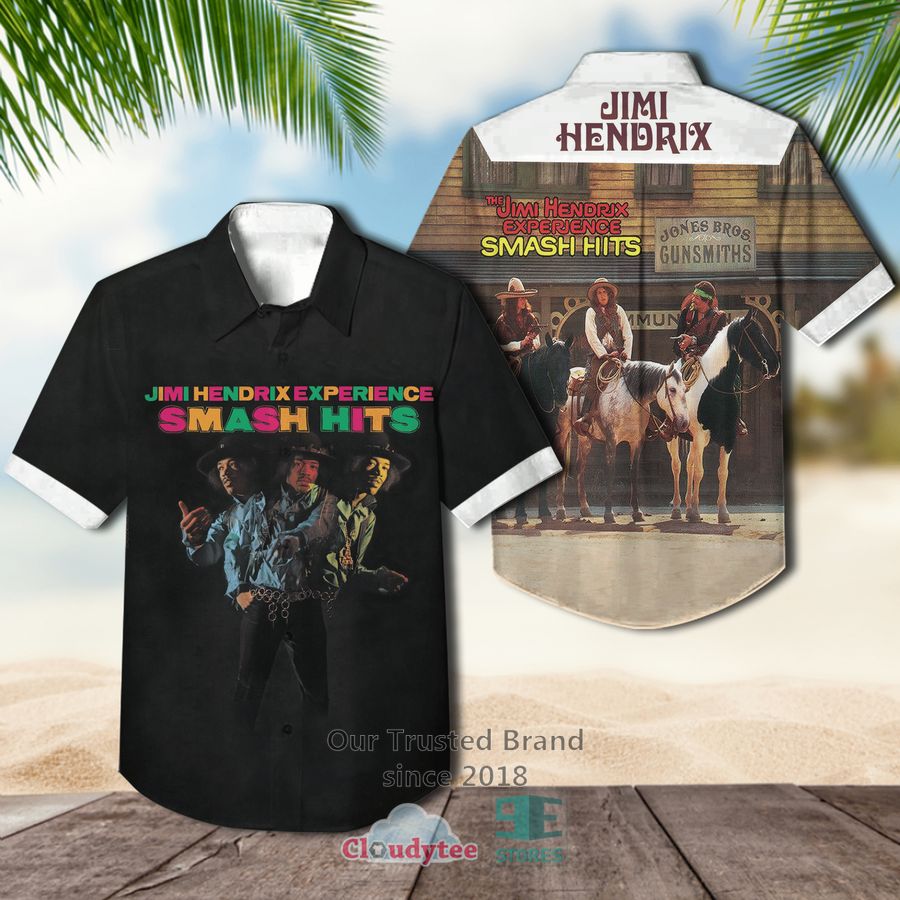 Jimi Hendrix Merry Christmas and Happy New Year Hawaiian Casual Shirt