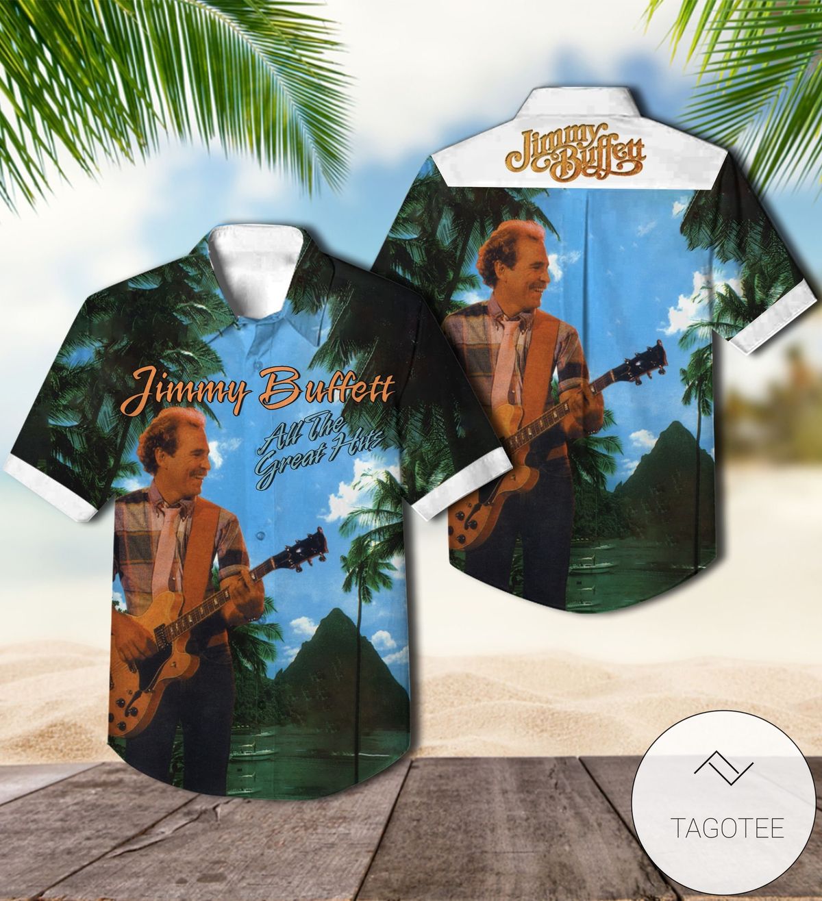 Jimmy Buffett Changes In Latitudes Changes In Attitudes Album Cover Hawaiian Shirt