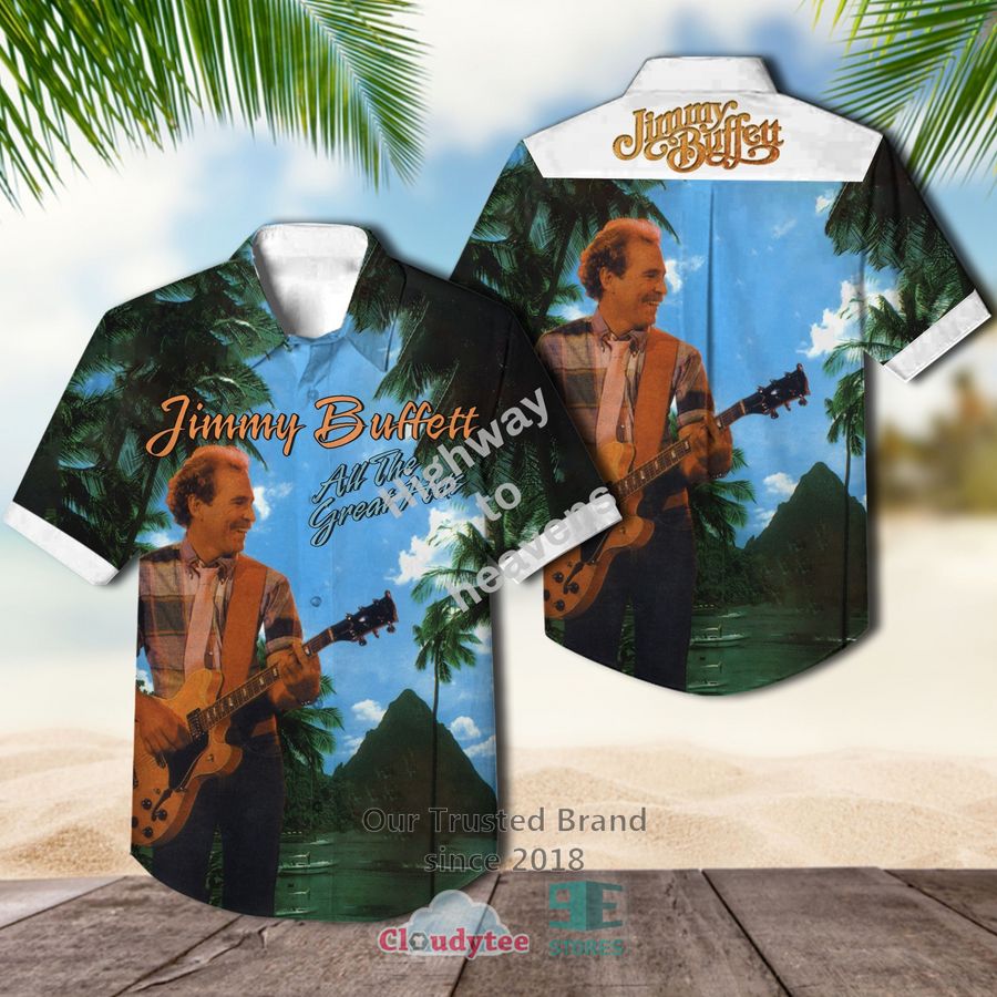 Jimmy Buffett Changes in Latitudes Album Hawaiian Shirt