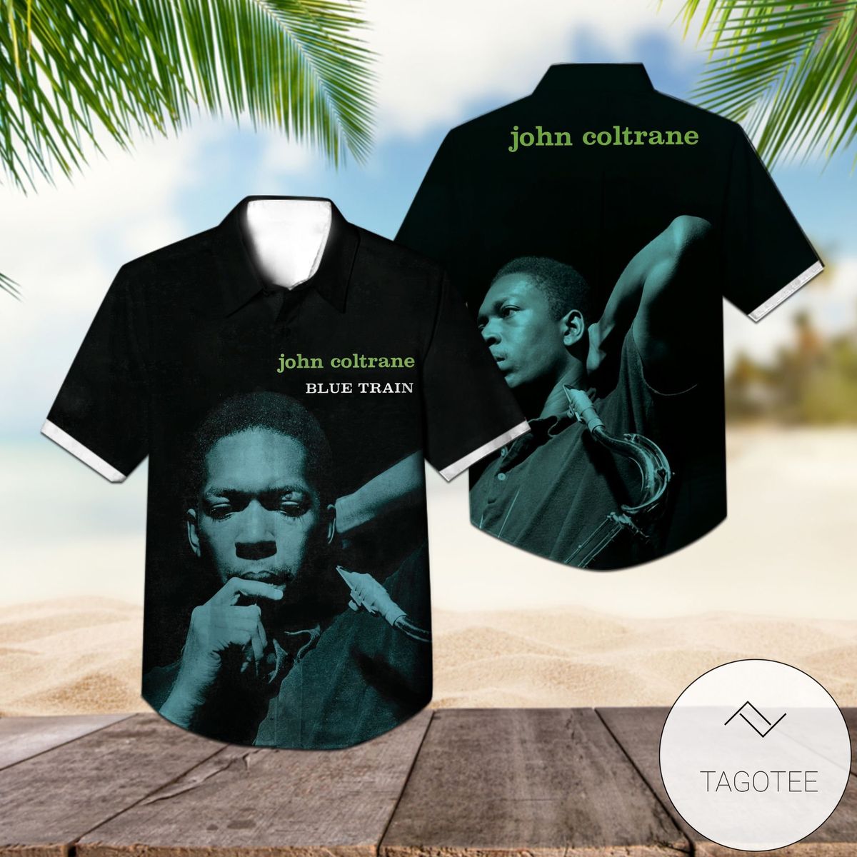 John Coltrane Stellar Regions Album Cover Hawaiian Shirt