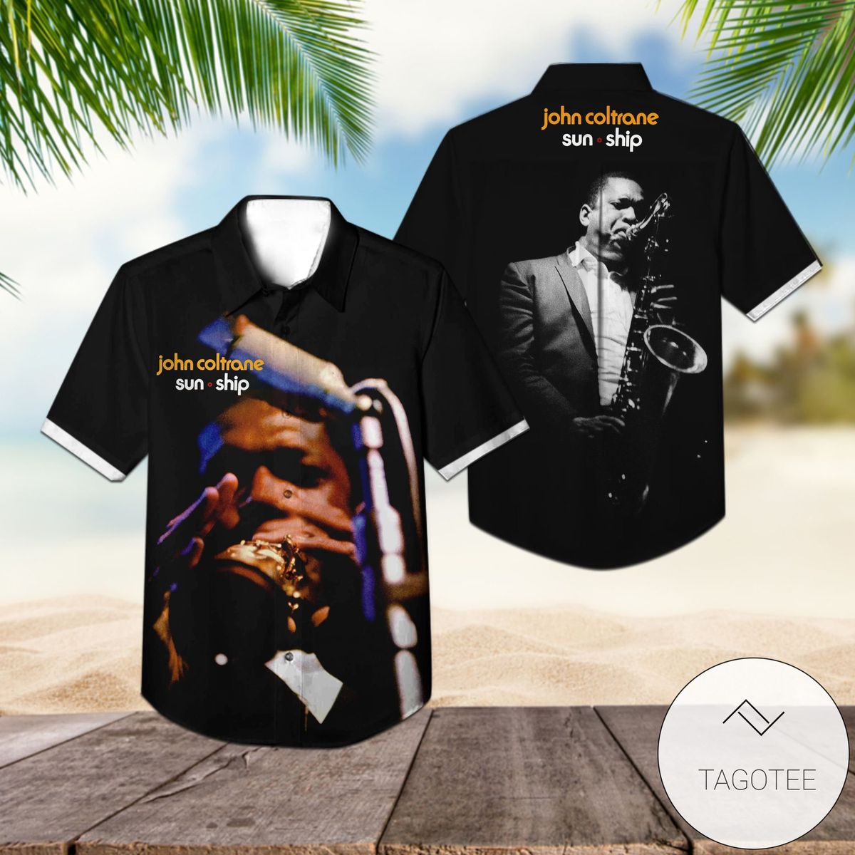 John Coltrane Stellar Regions Album Cover Hawaiian Shirt