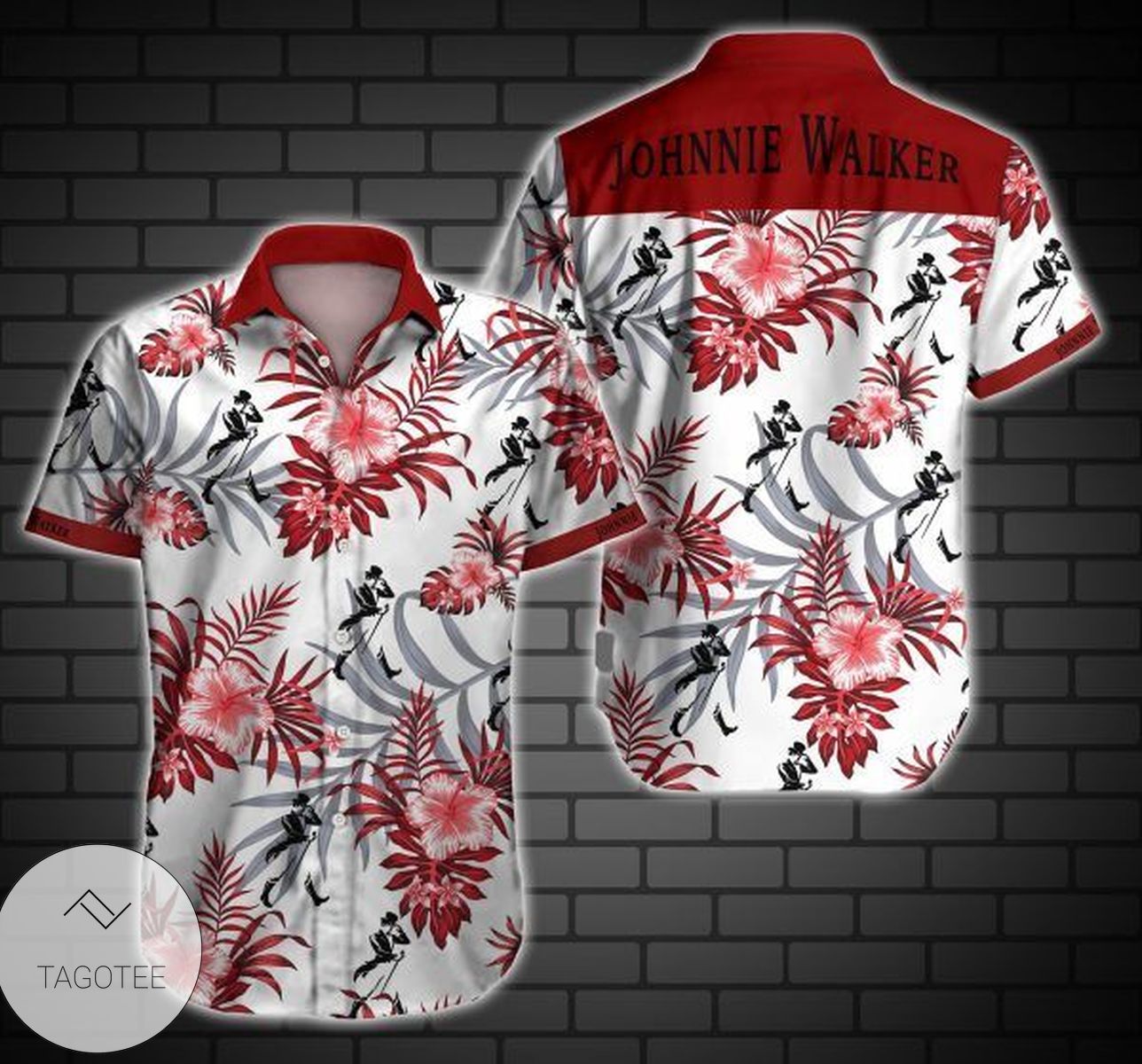 Johnnie Walker Palm Hawaiian Shirt