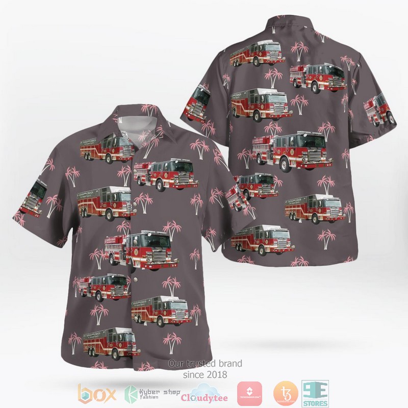 Joliet Will County Illinois Joliet Fire Department Hawaiian Shirt