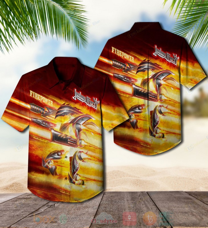 Judas Priest Band Painkiller Blue Hawaiian Shirt