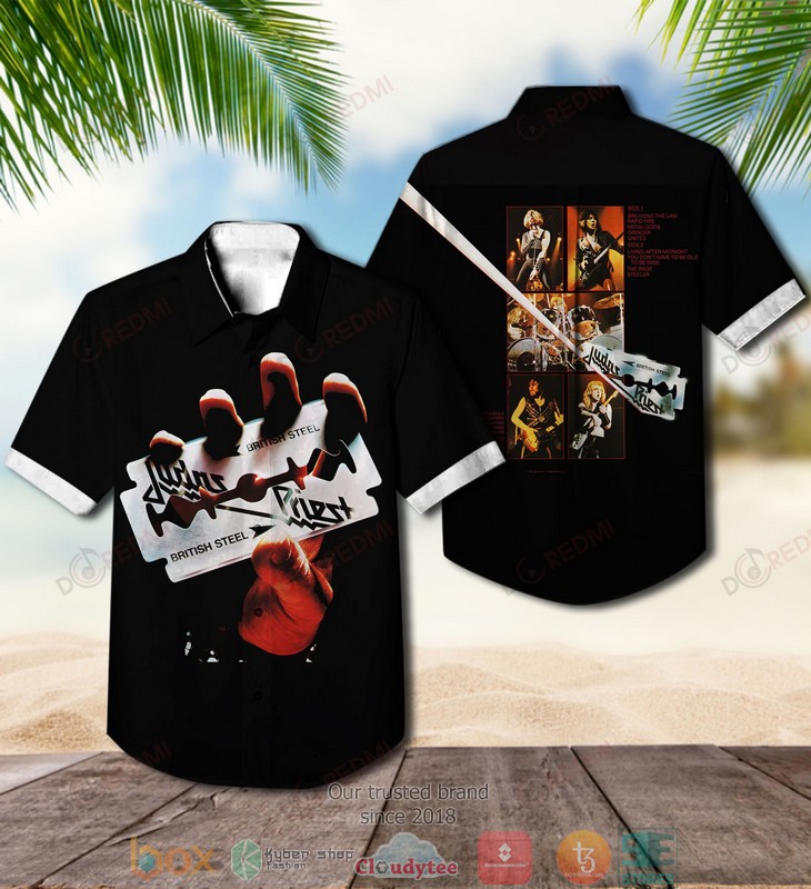 Judas Priest British Steel Short Sleeve Hawaiian Shirt